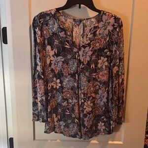 mark. Floral Blouse - Black and Pink